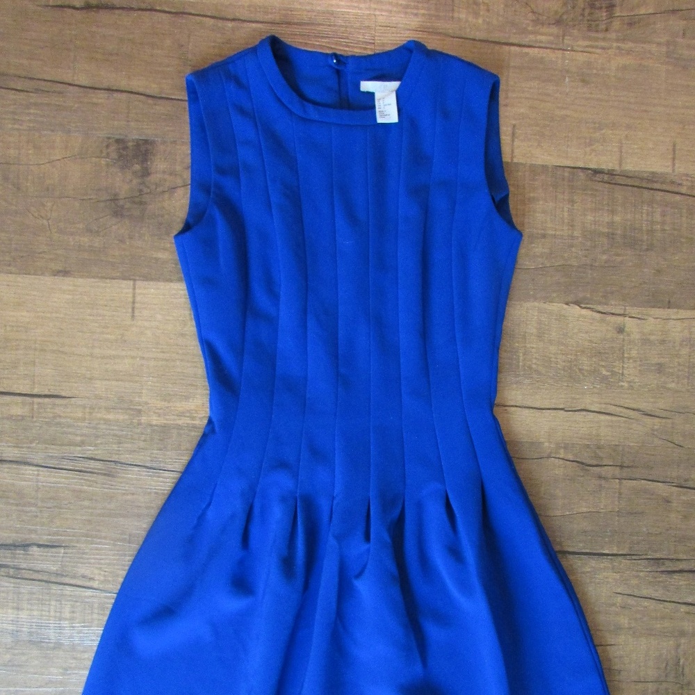 H&M Royal Blue A-Line Dress